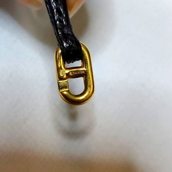 Rare Hermes Vintage Chevre de Coromandel Vespa Pouch Noir Black - Picture 8 of 12